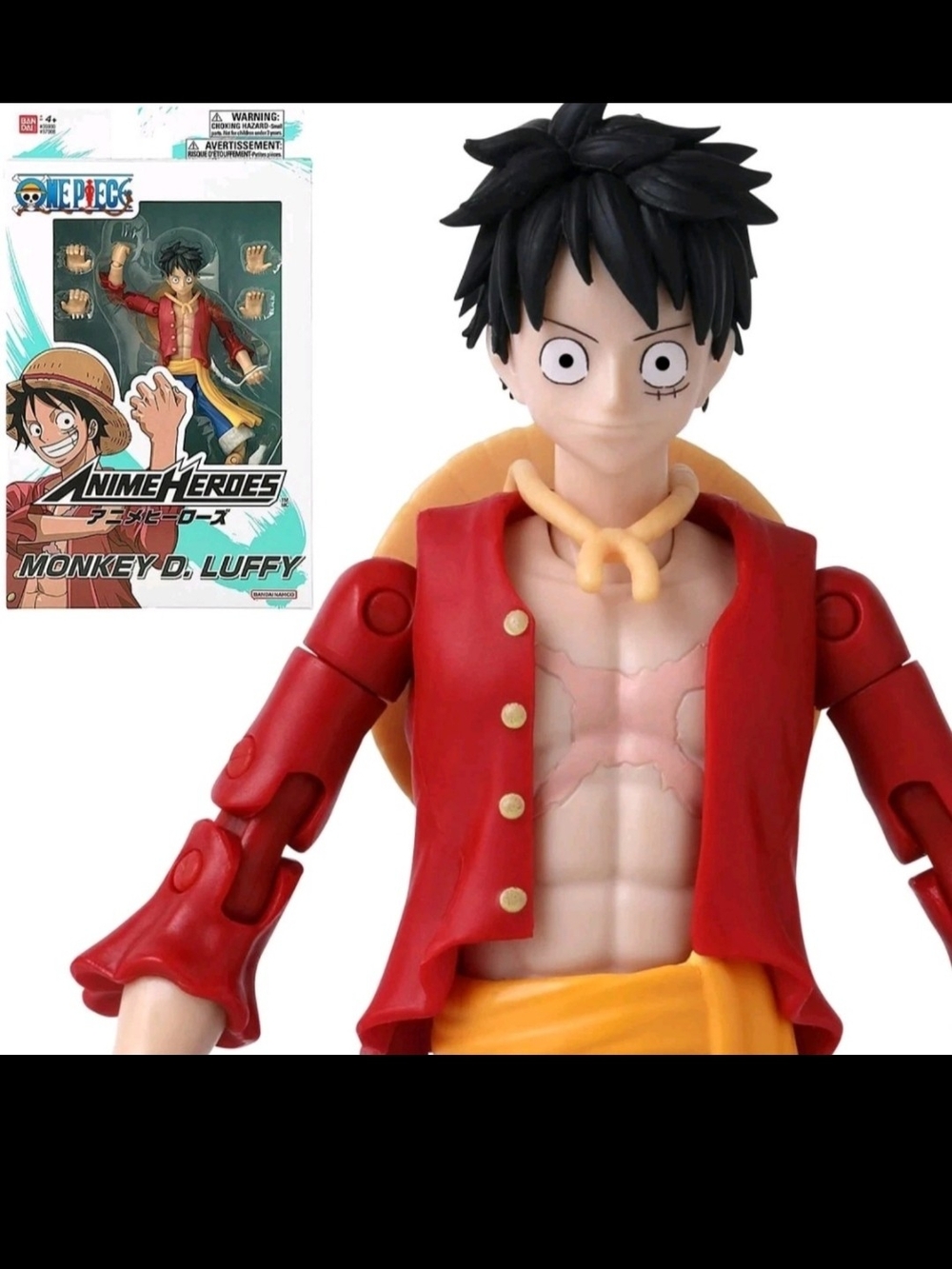 Genuine Monkey D. Luffy One Piece Anime Heroes Bandai Namco Action Figure